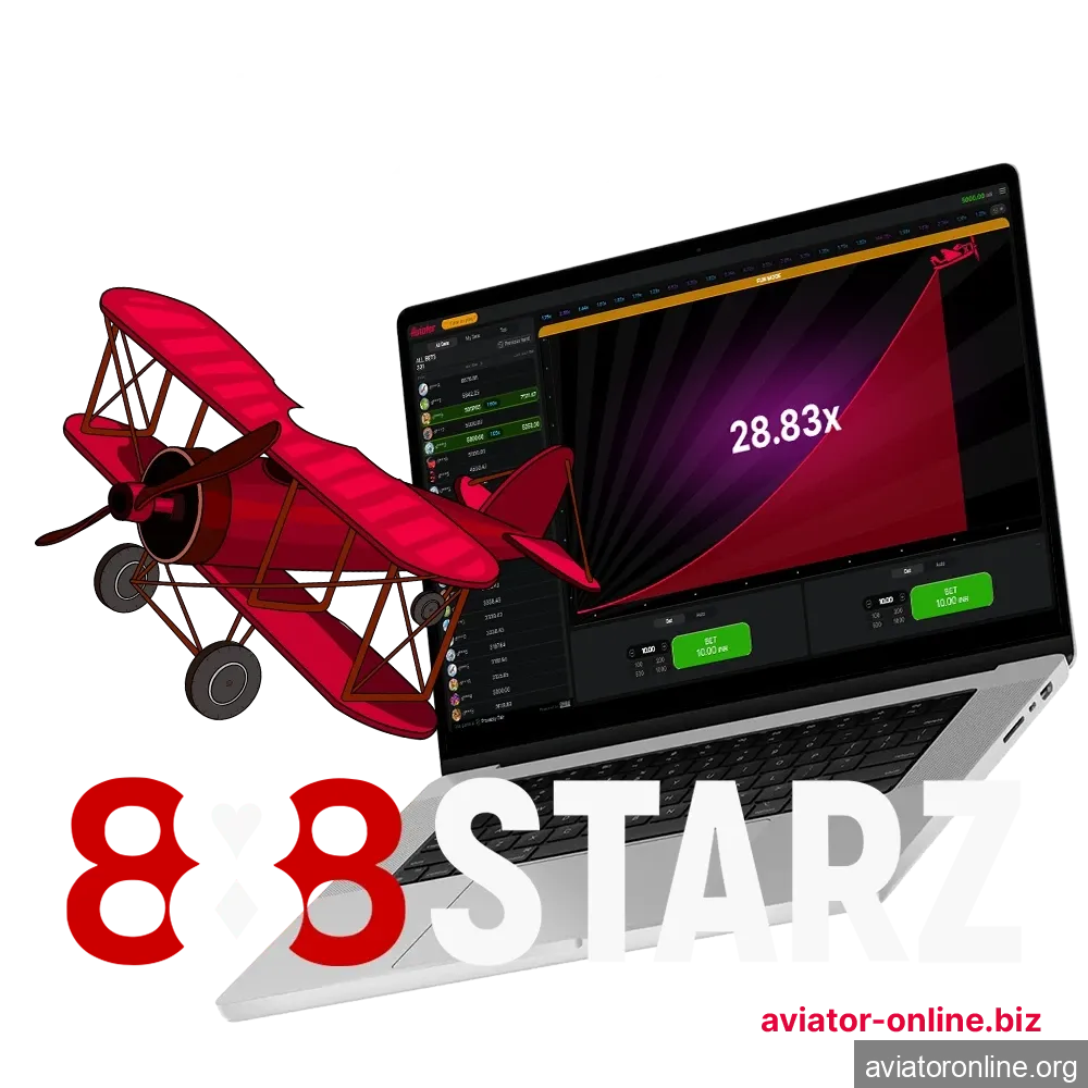 Visit the 888starz website and play the Aviator game.