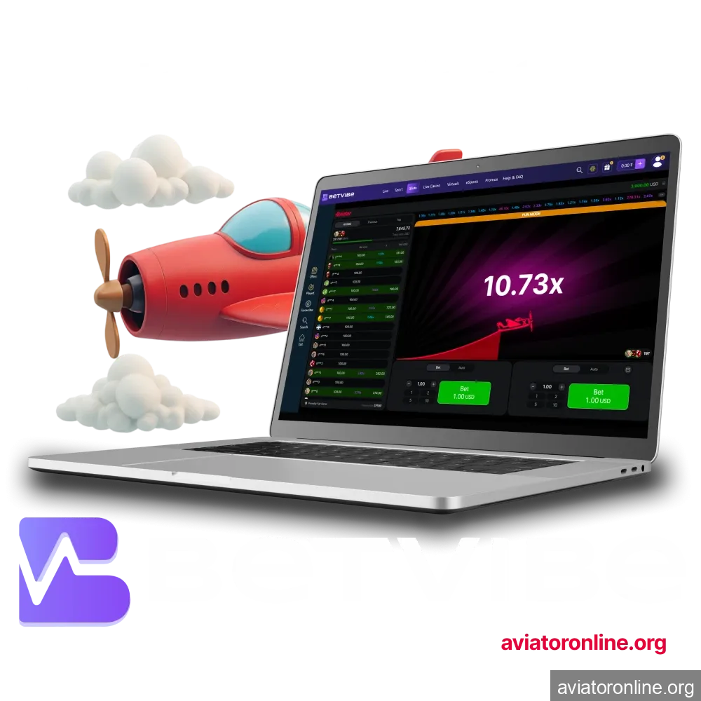 We recommend choosing BETVIBE for playing Aviator.
