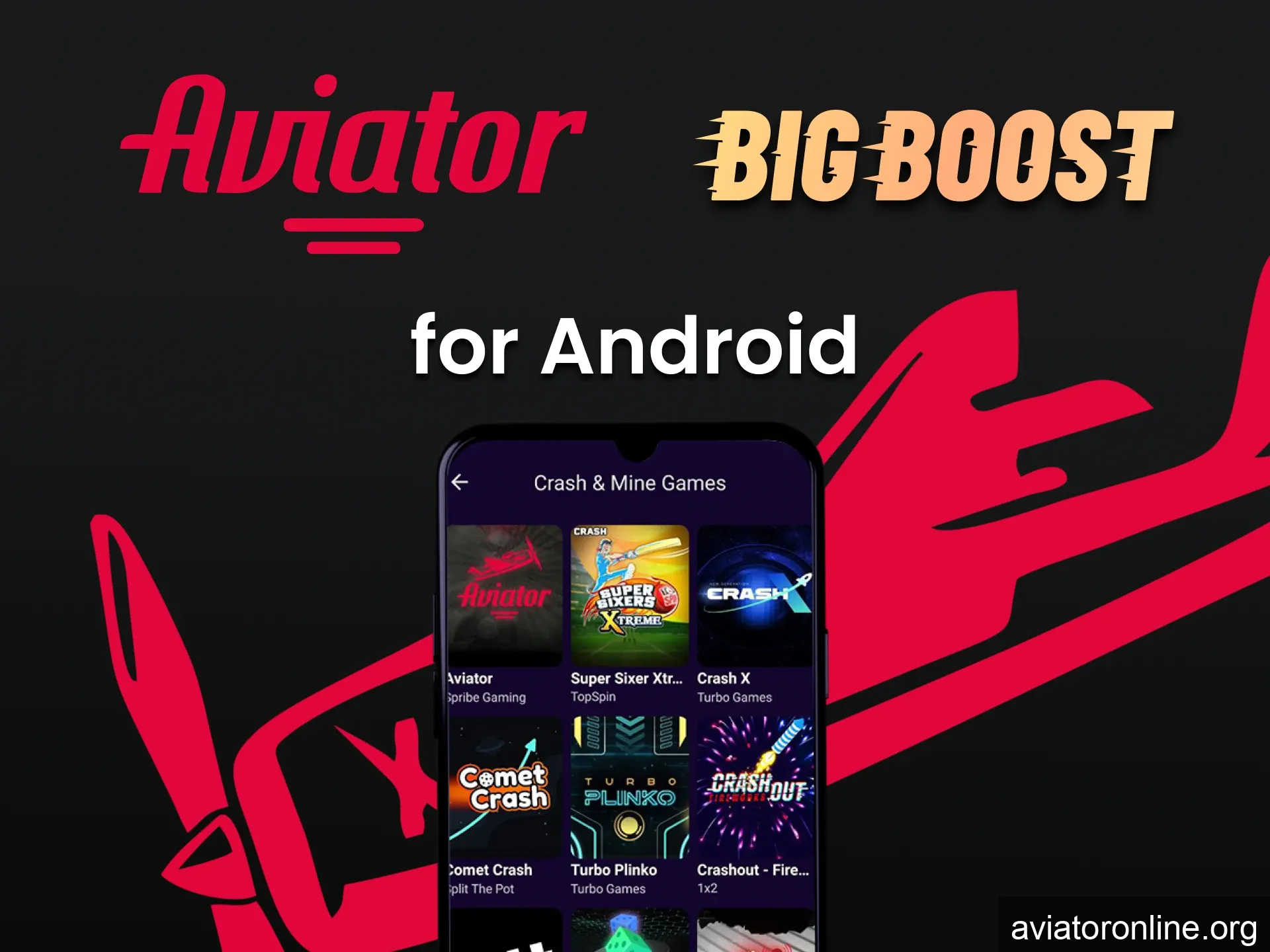 Play Aviator on the Big Boost Android app.