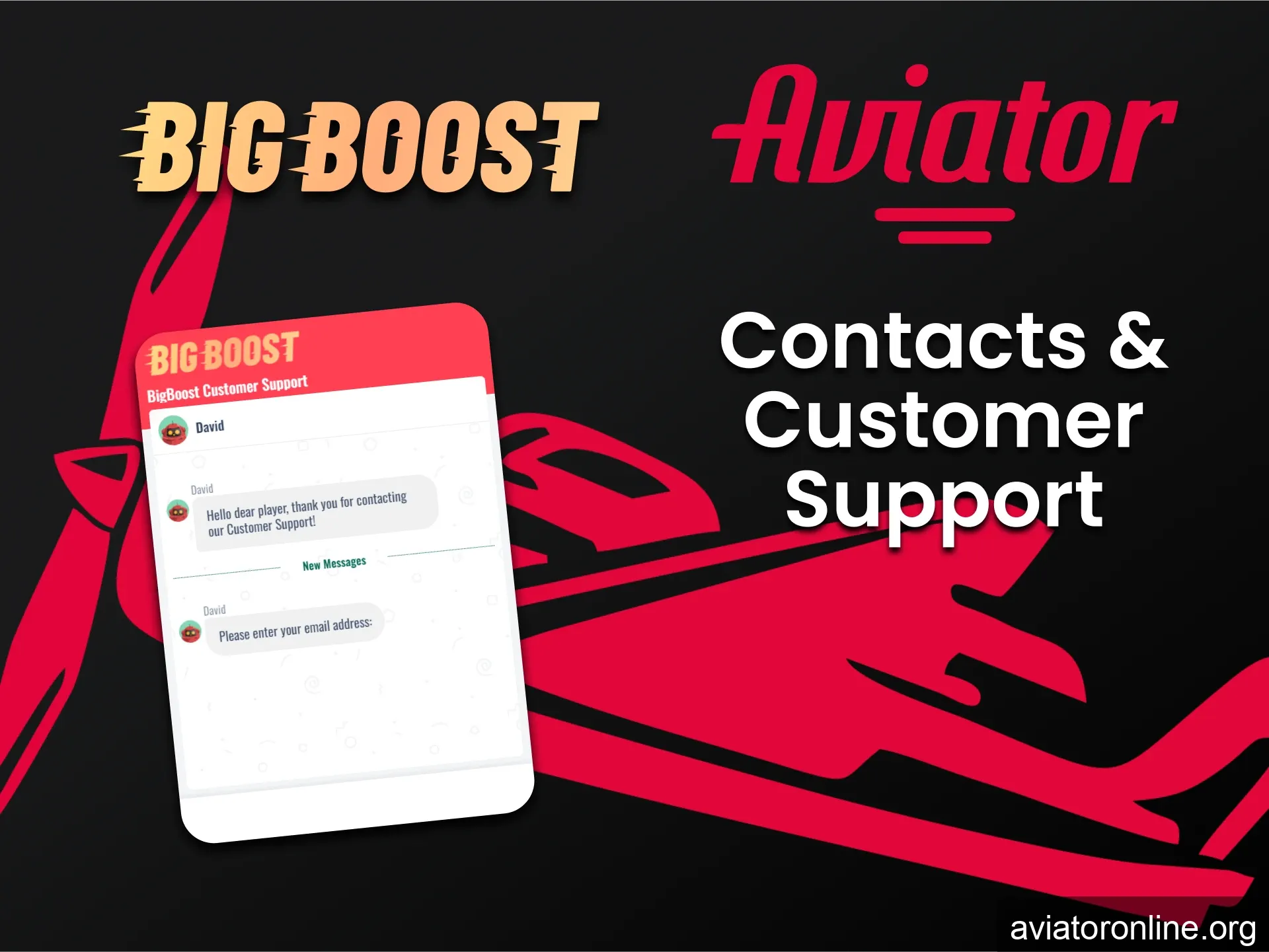 Big Boost technical support is always in touch with Aviator players.