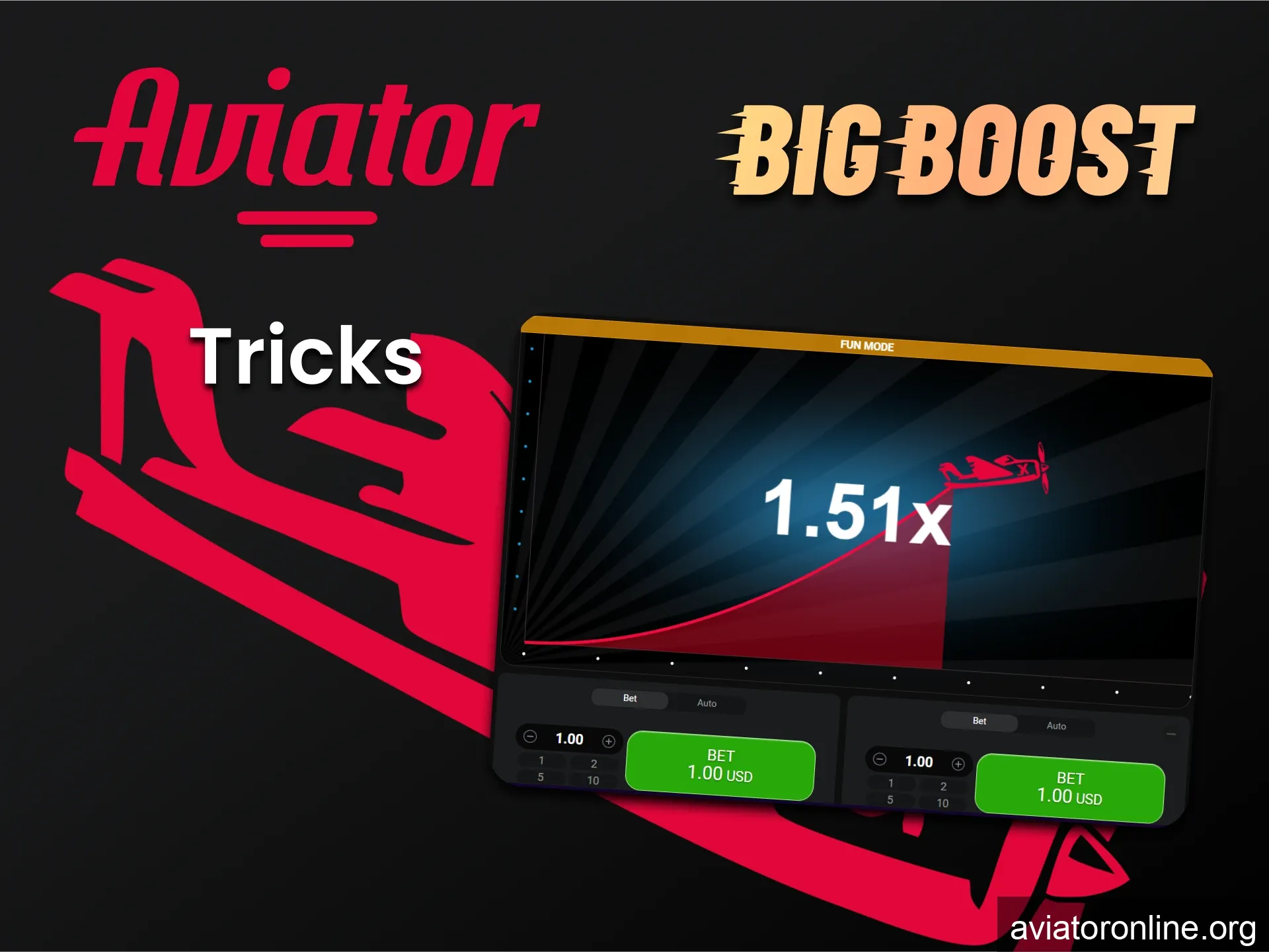 Having learned the tricks you need, you will win Aviator on Big Boost.