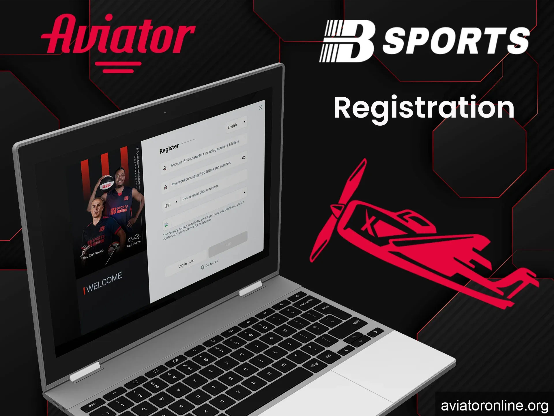 Start the registration to play Aviator on Bsports.