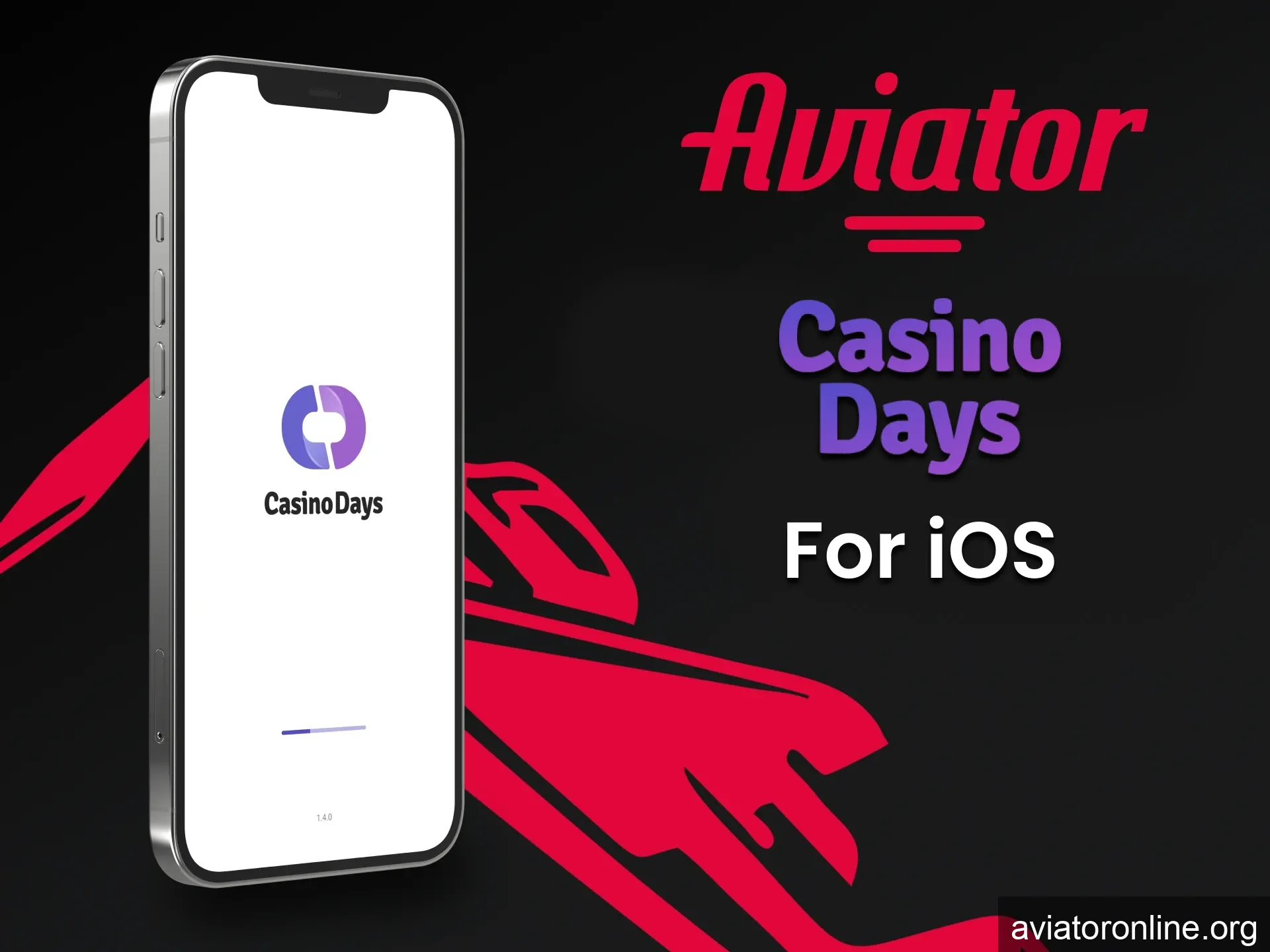 Play Aviator through the Casino Days app on iOS.