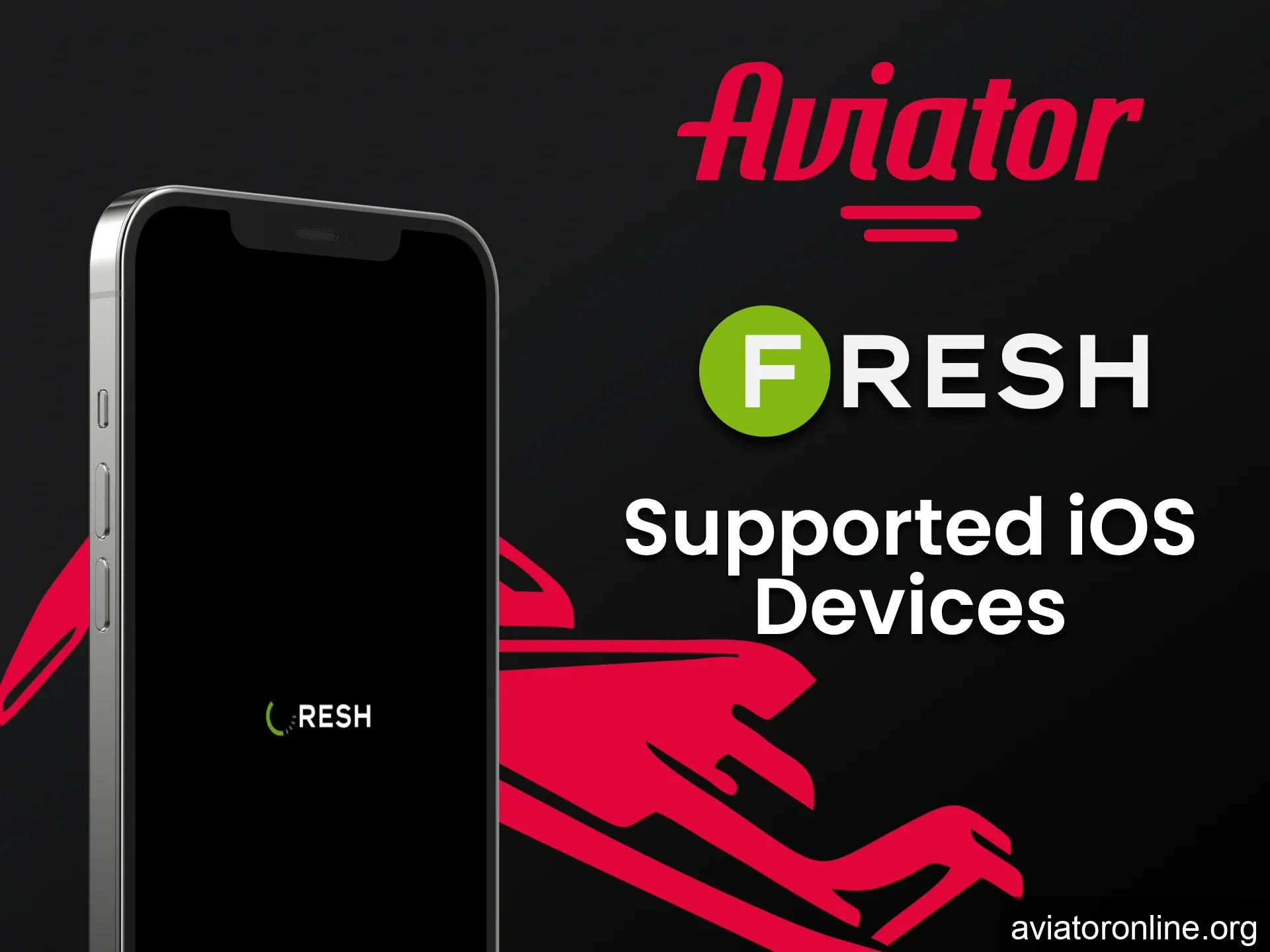 Choose iOS devices to play Aviator in the Fresh Casino app.