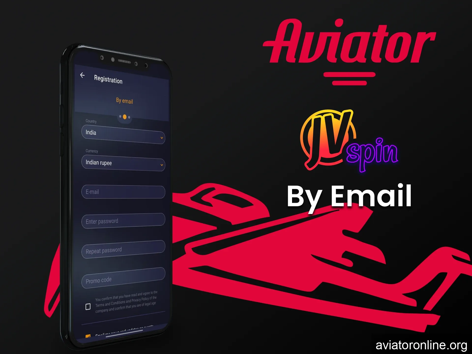 Register for the JV Slot application via email.