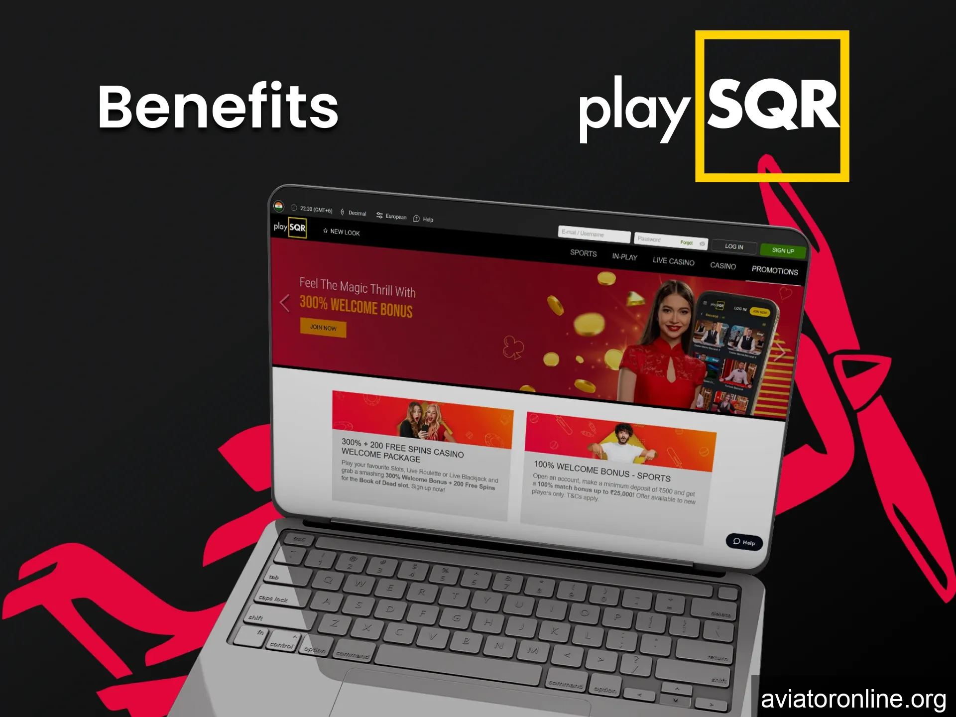 We will tell you about the advantages of PlaySQR for playing Aviator.