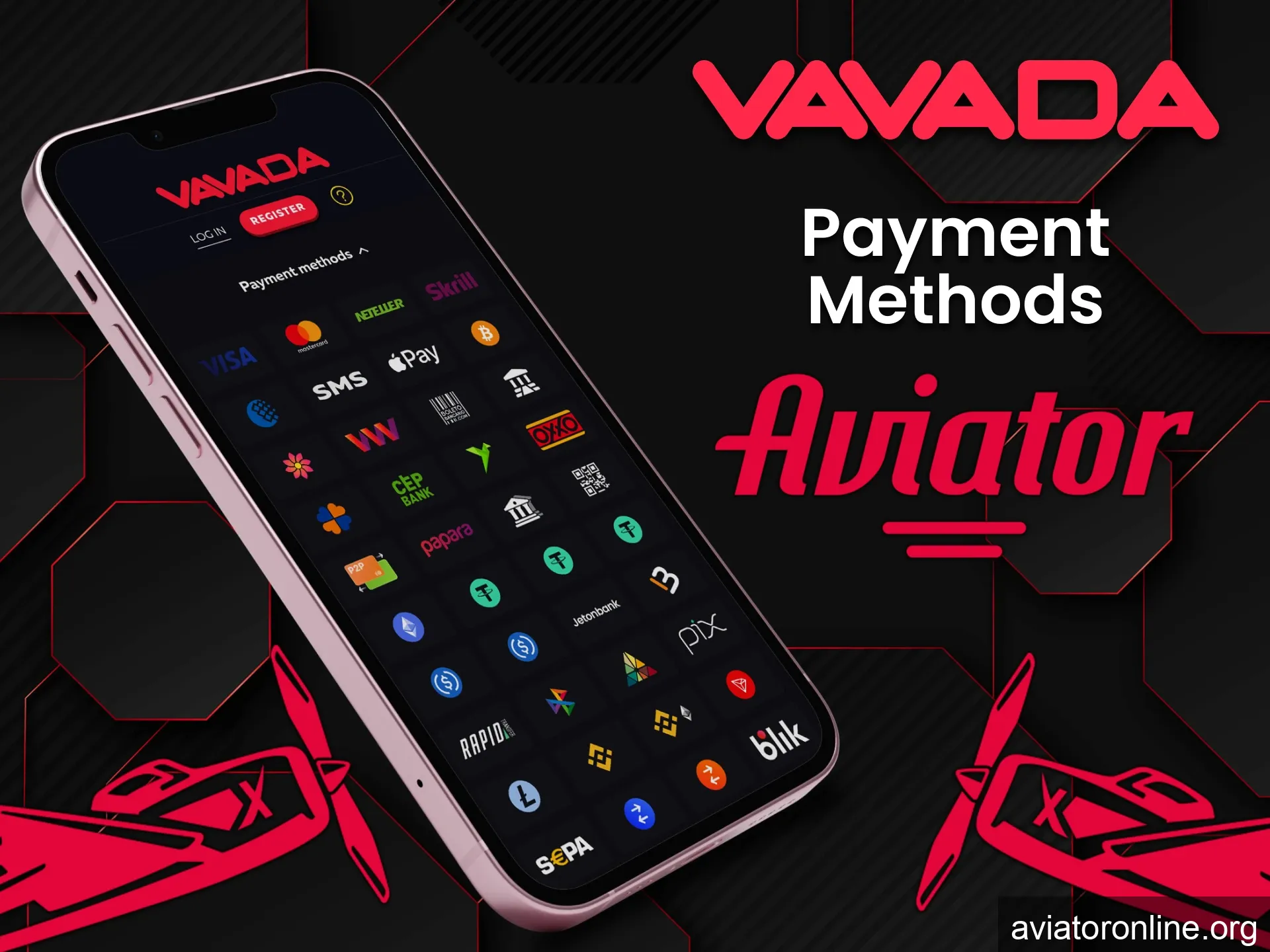 In the Vavada application you will find many payment methods for the Aviator game.