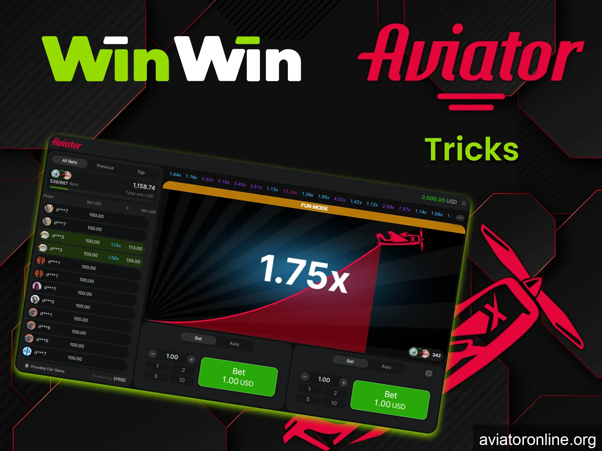 We will tell you winning tricks for Aviator on WinWin.